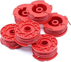 6 Pack String Trimmer Line CMZST0803, Compatible with Craftsman CMCST910 Series, 0.08-Inch, 20-Feet