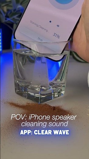 Clean your iPhone speakers with Clear Wave💧 water eject sound that helps remove water, dust and dirt