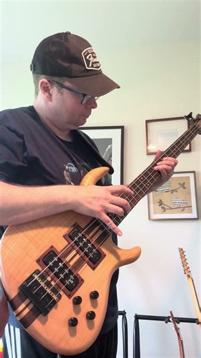 Beautiful bass slap and tap melody by David Pastorius