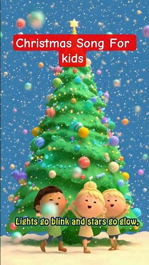 Christmas Tree Song for Kids | Cute Preschool Rhyme