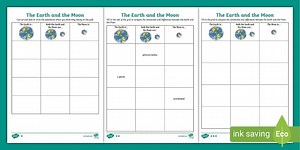 Year 5 Earth and Space Reasoning and Reviewing Graphic Organiser