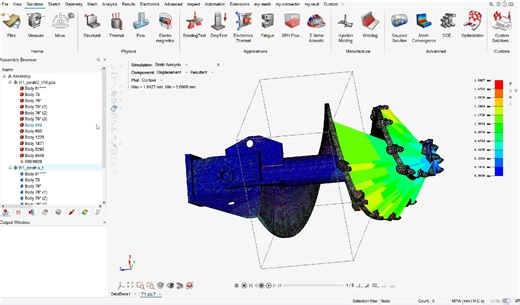 simlab螺旋钻头转入静力学仿真