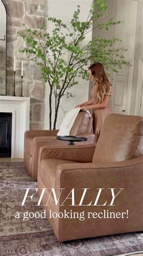 Another top asked question… is there a recliner that looks good?! And yes, I can finally say yes!! Thank you @betterhomesandgardens for giving us a good looking, super comfortable recliner that’s also affordable!!! Comes in this faux leather and also a neutral fabric option too. Look at those reviews! 🙌 here’s the link: https://walmrt.us/4qoBZCq #BHGatWalmart #walmartfind #furniture #homedeals | Design Loves Detail