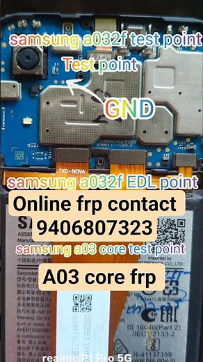 samsung a032f test point / Samsung a03 core EDL point #ytshorts #youtubeshorts #viralvideo #ytshorts