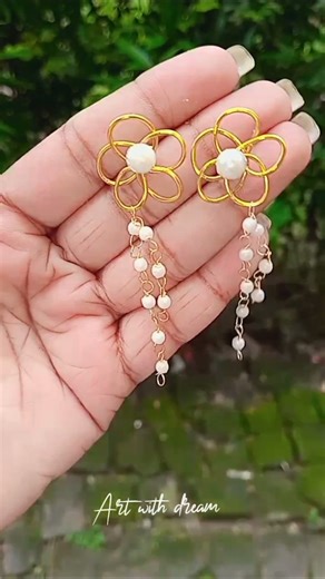 DIY KOREAN EARRINGS AT HOME! 😱 #ytshorts #shorts #reels #craft #viralshorts #viral#trend#ytviral#yt