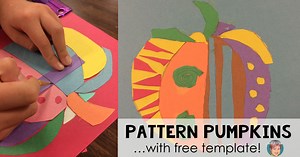 Pattern Pumpkin Project with Free Template - Art With Jenny K.