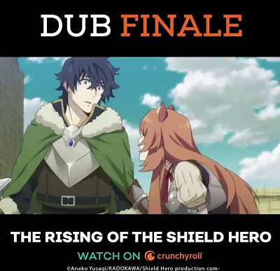 Thanks so much for supporting The Rising of the Shield Hero English dub! | Crunchyroll
