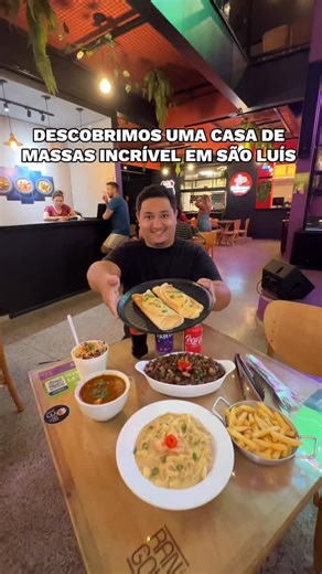 Matheus Lago on Instagram: "🍝 DESCOBRIMOS UMA CASA DE MASSAS COMPLETA EM SÃO LUÍS 👉 A ‘Tá massa slz’ vem fazendo sucesso com suas lasanhas e macarronadas 😋 Agora eles estão com Caldos, Macarrão no pore e porção de fritas 📌 Experimentamos: 🍝 Filé com Bacon Grande (4 pessoas) - 77,99 🍝 Camarão cremoso Grande (4 pessoas) - 79 🍝 No pote premium 1 pessoa - 28 🥞 Panqueca de Frango - 29 🍜 Caldo de ovos - 18 👏 Já manda para quem ama macarronada e para quem quer saber mais dicas do que fazer e 