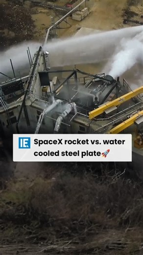 1.6M views · 6.2K reactions | SpaceX tests Raptor’s might on a water-cooled steel plate and its power is something to behold. | Interesting Engineering | Facebook