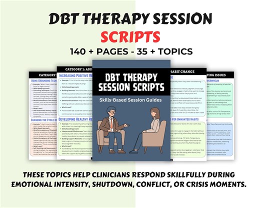 DBT Therapy Scripts PDF | Dialectical Behavior Therapy Skills | Emotion Regulation & Coping Scripts | Therapist Resource - Etsy Canada