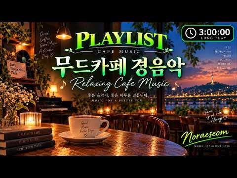 🎧무드카페 경음악/Instrumental Music 3시간ㅣ카페업소,공부,수면,휴식,배경음악,드라이브ㅣNoraeseomㅣ