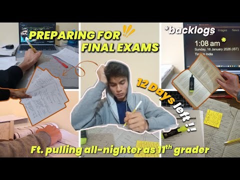 Studying till *2am for final exams😭😫, late night study vlog🌙| study with me as 11th grader📚