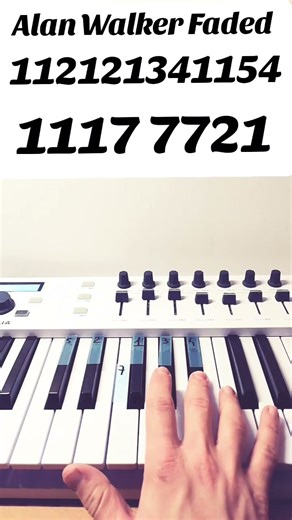 Learn Faded - Alan Walker - EASY PIANO TUTORIAL #piano #youtubeshorts #faded #alanwalker