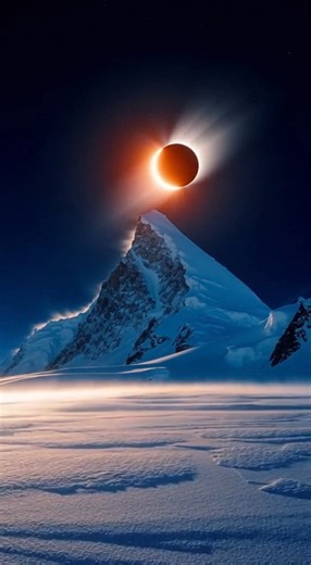 BREAKING NEWS 🚨: A rare Ring of Fire solar eclipse is happening right now over Antarctica 🌑🔥 As the Moon passes between Earth and the Sun, a glowing ring of sunlight ignites the sky — turning daylight into a breathtaking celestial spectacle at the edge of the world. | Astronomy Today