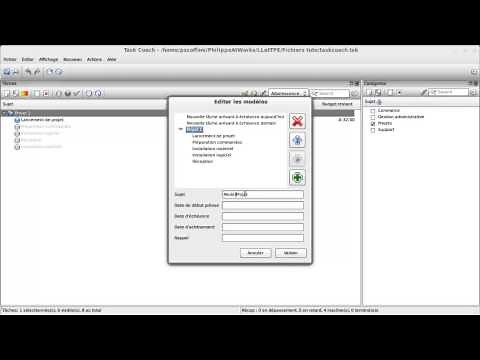 Task Coach : Réaliser des modèles de tâches