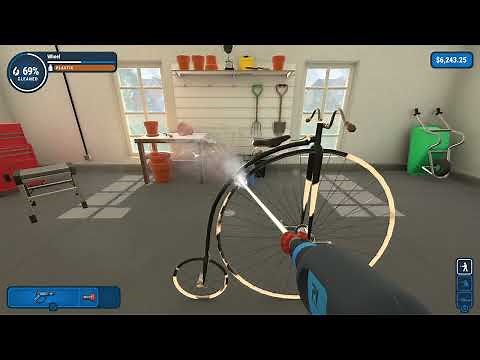 Power Wash Simulator - Good Dings to Come Achievement using the Penny Farthing