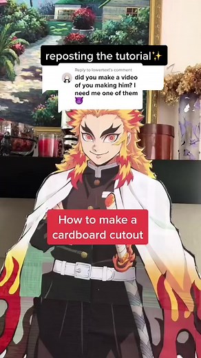How to Make Anime Cardboard Cutouts at Home