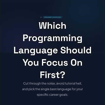 Which Programming Language Should You Learn in 2026?