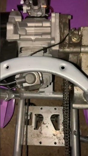 Gas engine conversion on a razor moped scooter easy setup