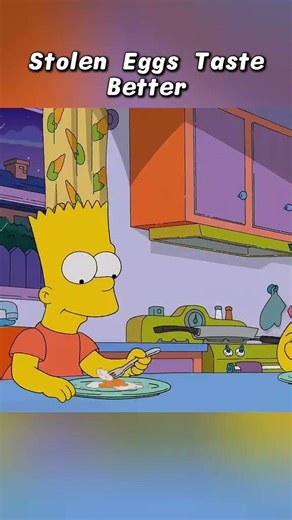 Homer claims Stolen Eggs taste Better! #thesimpsons #simpsons
