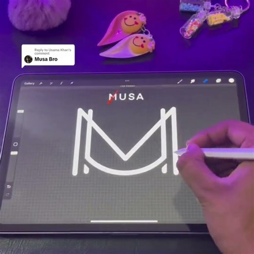 Musa Name Logo Design | Elegant & Modern Signature Style for Musa