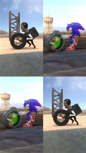 Sonic baby prank in car vs. original