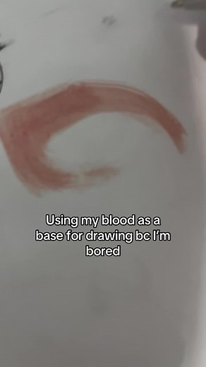 Drawing with Blood: A Unique Artistic Expression