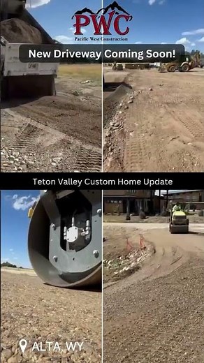 👷‍♂️Progress in Alta, WY Our latest custom home build is taking shape, with new driveway