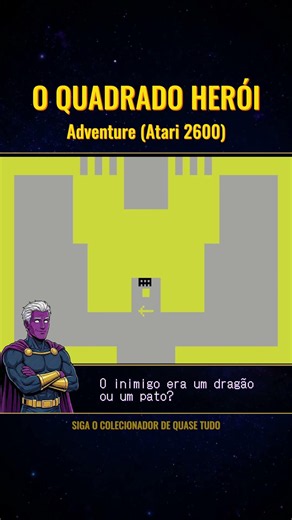 Dragão ou Pato? O Lendário Adventure do Atari 🏰🕹️ #nostalgia #atari #retrogaming #games #atari2600