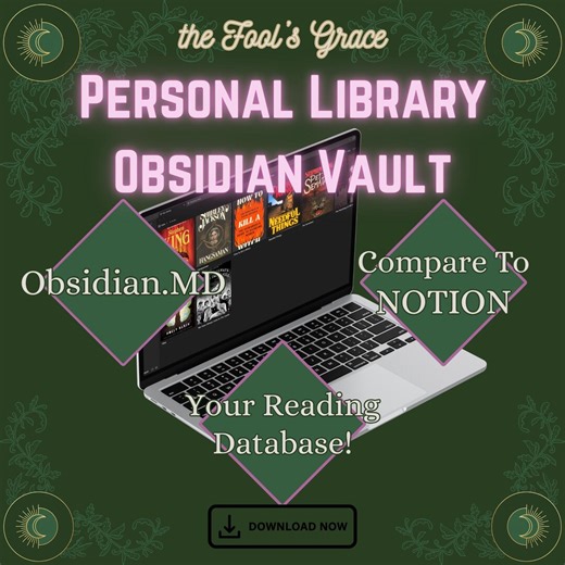 Suivi de lecture et bibliothèque : modèle de coffre-fort Obsidian.MD (téléchargement numérique) - Etsy France