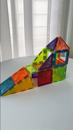 Magnetic tiles build ideas | how to build slides