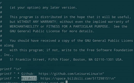禁用或者定制自己的 motd
