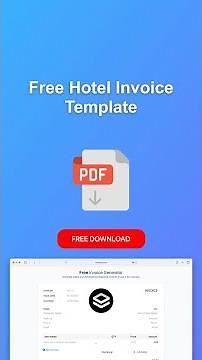 Hotel Invoice Template #invoicegenerator #invoicetemplate