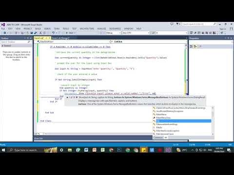 Simple Add to Cart Product in DataGridView VB.NET