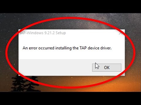 How To Fix - An Error Occurred Installing The TAP Device Driver || Windows 10/8/7/8.1
