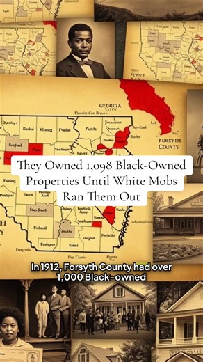 Forsyth County Georgia Had 1,098 Black Landowners Until White Mobs Expelled Every Black Person in 1912 #BlackHistory #HiddenHistory #BlackHistoryFacts #BlackExcellence #GeorgiaHistory Georgia Black excellence in Georgia Hidden Black history Georgia Black pride Georgia heritage Forgotten Black Georgia legends Erased African American Georgia Untold Black Georgia stories Hidden Black history Georgia Black Georgia History Black Cultural Roots