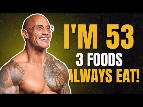 Dwayne Johnson (53) still looks 30 🔥 I EAT 3 FOODS & Don't Get Old