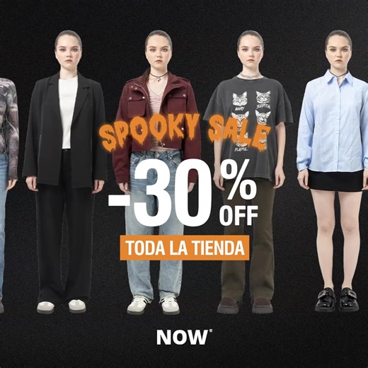 👻 SPOOKY SALE EN NOW 👻30% OFF en TODA la tienda 🖤 Solo por pocos días. No te quedes sin tu look favorito! 🌍 Delivery GRATIS desde S/150 💻 Compra segura online 📲 ¿Necesitas ayuda? Escríbenos aquí: https://wa.me/51936880310 | NOW