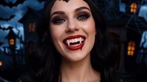 Vampire Teeth Costume 3 Size Fake Fangs for Adults Cosplay, Fake Vampire Teeth Halloween Party Accessories - Keep Teeth Area Dry Before Use & Learning Curve Adhesive