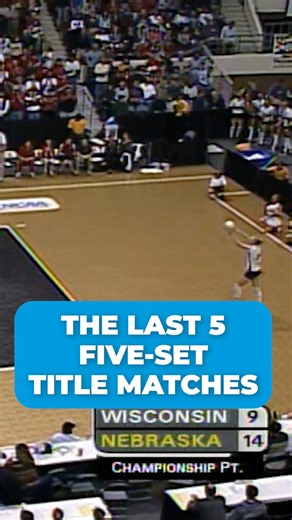 NCAA Women's Volleyball on Instagram: "Drama on the biggest stage 🍿 Relive the last five 5-set title matches in #NCAAWVB tournament history."