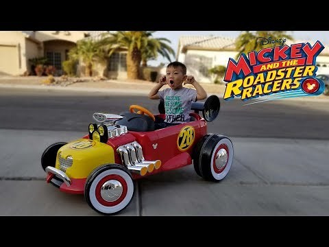 Unboxing Disney Mickey's Roadster Racer Battery Powered Ride On by Huffy