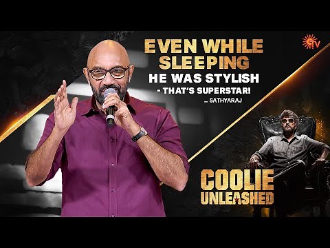 Sathyaraj's Speech | Coolie Unleashed | Sun TV