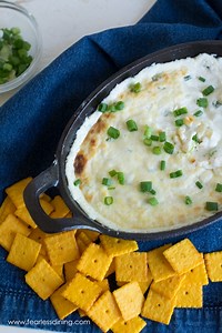 Hot Cream Cheese Dip with Scallions