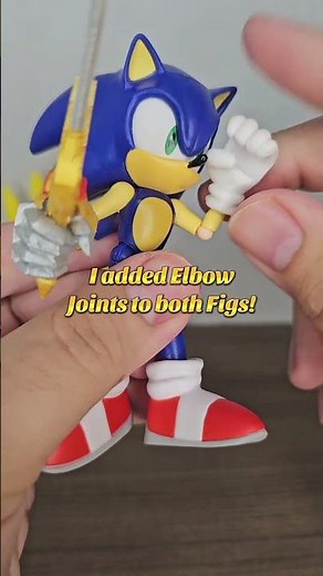 SONIC AND THE BLACK KNIGHT CUSTOM FIGURE!! #sonic #swords #figures #custom #fyp