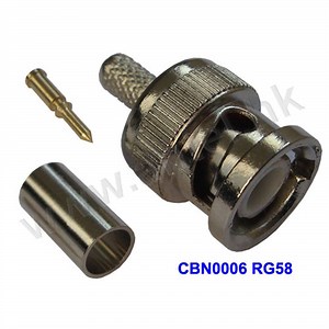 [Hot Item] Crimping Type Male BNC Connector for Rg58 Rg59 RG6 Rg213