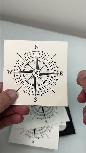 Compass Tattoo Before Applying