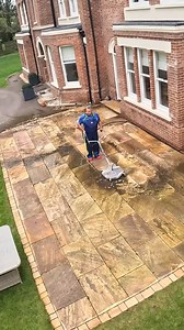 112K views · 1.1K reactions | Restoring an Indian Sandstone PATIO | Mr. Jet Washing | Facebook