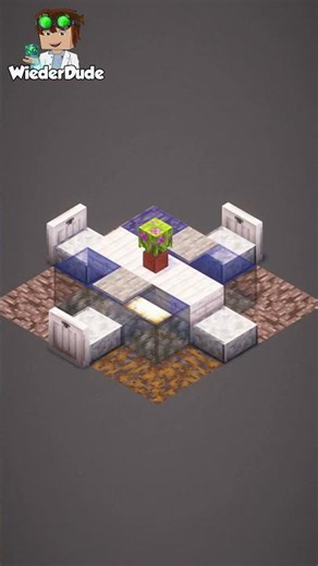How to build a small dining table in Minecraft 🍽️ #build #builds #minecraftbuilds #idea #ideas