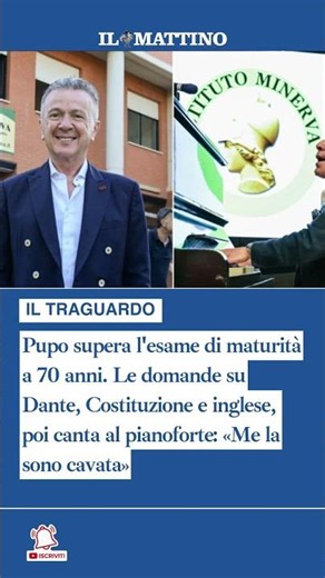 Pupo supera l'esame di maturità a 70 anni. Le domande su Dante, Costituzione e inglese