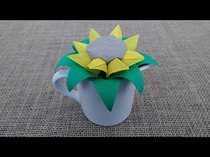 Origami Sunflower - Origami Tutorial